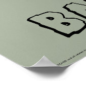 Die Steine | Barney Rubble Poster (Ecke)