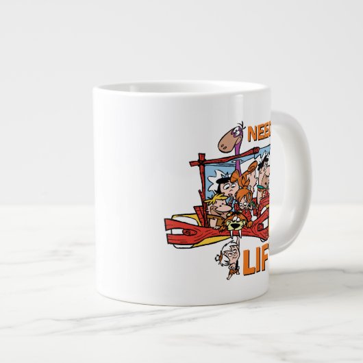 Die Steine | Benötigen Sie einen Aufzug? Jumbo-Tasse (Vorderseite Rechts)