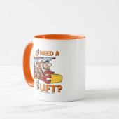 Die Steine | Benötigen Sie einen Aufzug? Tasse (Vorderseite Links)