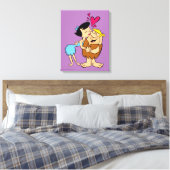 Die Steine | Betty Kissing Barney Leinwanddruck (Insitu (Schlafzimmer))