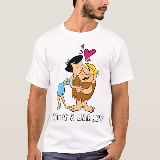 Die Steine | Betty Kissing Barney T-Shirt (Vorderseite)