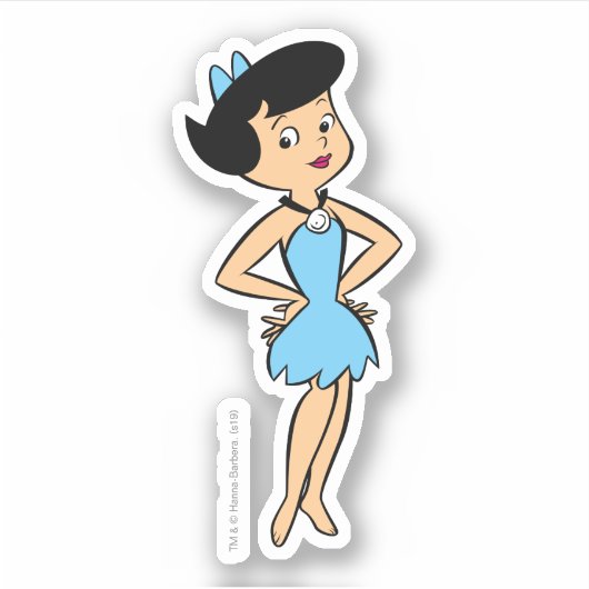 Die Steine | Betty Rubble Aufkleber (Vorderseite)