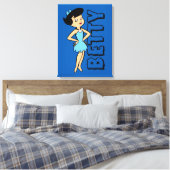 Die Steine | Betty Rubble Leinwanddruck (Insitu (Schlafzimmer))