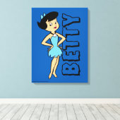 Die Steine | Betty Rubble Leinwanddruck (Insitu (Holzboden))