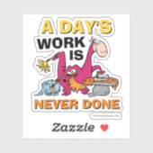 Die Steine | Dino Reinigungshaus Aufkleber (Blatt)