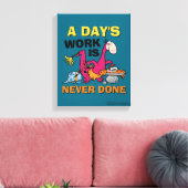 Die Steine | Dino Reinigungshaus Leinwanddruck (Insitu (Wohnzimmer))