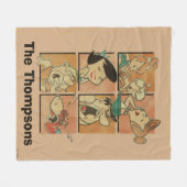 Die Steine | Flintstones & Rubbles Comic Fleecedecke (Vorderseite (Horizontal))