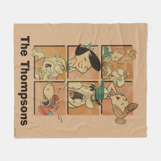 Die Steine | Flintstones & Rubbles Comic Fleecedecke (Vorderseite (Horizontal))