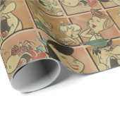 Die Steine | Flintstones & Rubbles Comic Geschenkpapier (Rolleneckpunkt)