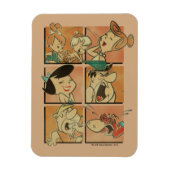 Die Steine | Flintstones & Rubbles Comic Magnet (Vertikal)