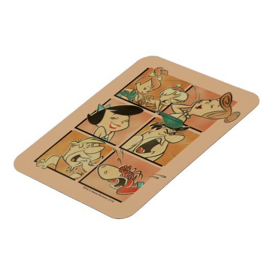 Die Steine | Flintstones & Rubbles Comic Magnet (Linke Seite)