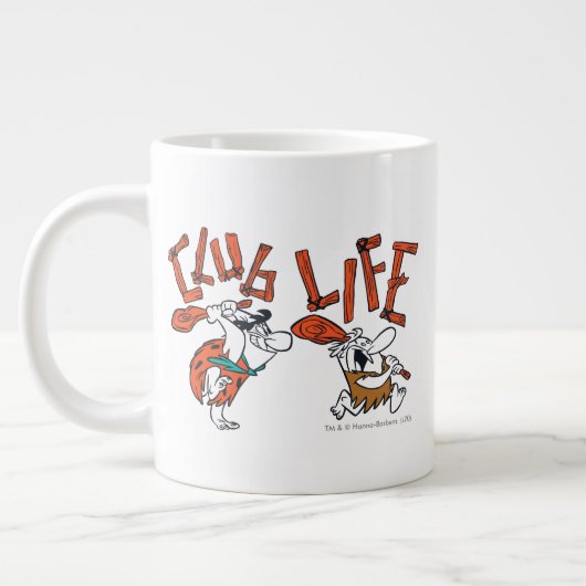 Die Steine | Fred & Barney - Club Life Jumbo-Tasse (Links)