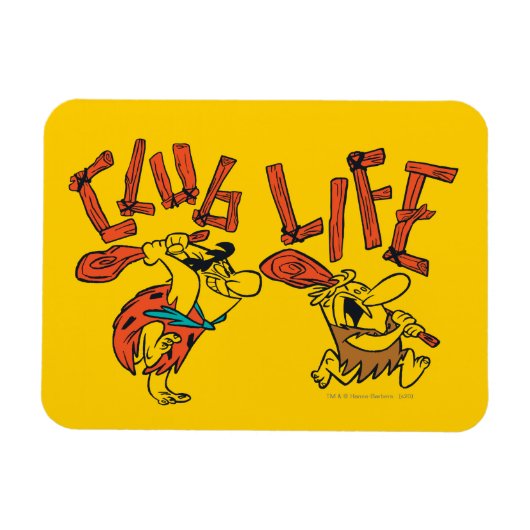 Die Steine | Fred & Barney - Club Life Magnet (Horizontal)