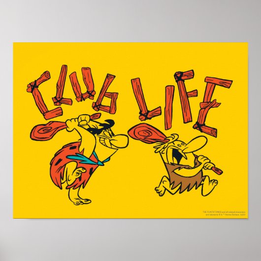 Die Steine | Fred & Barney - Club Life Poster (Vorne)