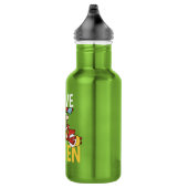 Die Steine | Fred & Barney - Grün fahren Edelstahlflasche (Rechts)