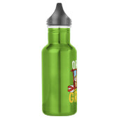Die Steine | Fred & Barney - Grün fahren Edelstahlflasche (Links)