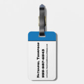 Die Steine | Fred & Barney - Let's Rock Gepäckanhänger (Rückseite vertikal)