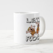 Die Steine | Fred & Barney - Let's Rock Jumbo-Tasse (Vorderseite Rechts)