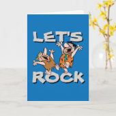 Die Steine | Fred & Barney - Let's Rock Karte (Gelbe Blume)