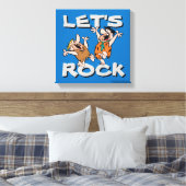 Die Steine | Fred & Barney - Let's Rock Leinwanddruck (Insitu (Schlafzimmer))