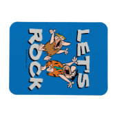 Die Steine | Fred & Barney - Let's Rock Magnet (Horizontal)