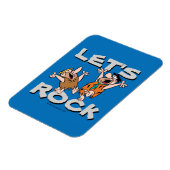 Die Steine | Fred & Barney - Let's Rock Magnet (Linke Seite)