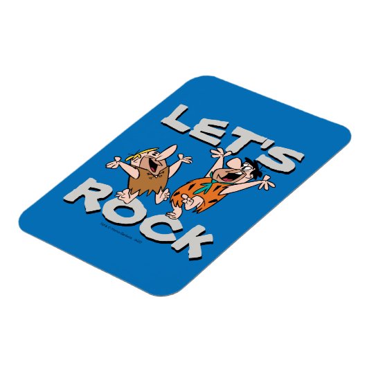 Die Steine | Fred & Barney - Let's Rock Magnet (Linke Seite)