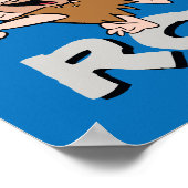 Die Steine | Fred & Barney - Let's Rock Poster (Ecke)