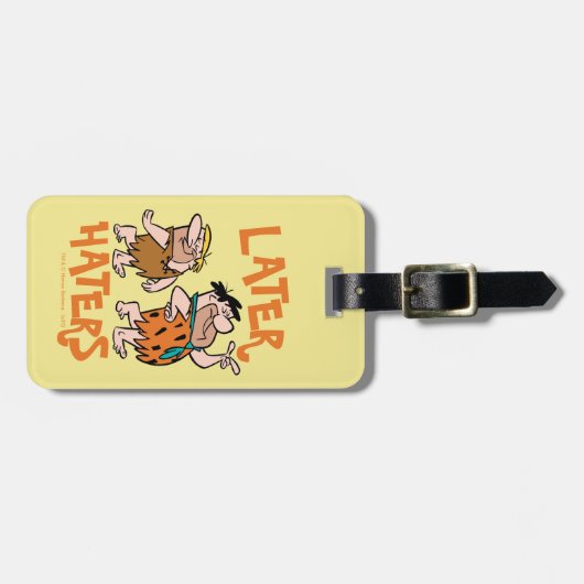 Die Steine | Fred & Barney - Spater Haters Gepäckanhänger (Vorderseite horizontal)