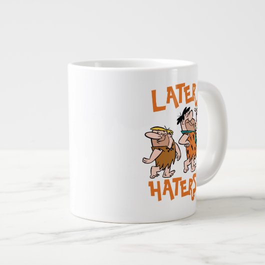 Die Steine | Fred & Barney - Spater Haters Jumbo-Tasse (Vorderseite Rechts)