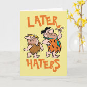 Die Steine | Fred & Barney - Spater Haters Karte (Gelbe Blume)