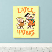 Die Steine | Fred & Barney - Spater Haters Leinwanddruck (Insitu (Holzboden))