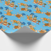 Die Steine | Fred & Barney Water Buffalos Geschenkpapier (Ecke)