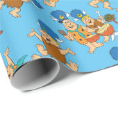 Die Steine | Fred & Barney Water Buffalos Geschenkpapier (Rolleneckpunkt)