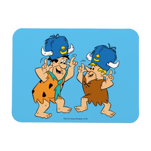 Die Steine | Fred & Barney Water Buffalos Magnet (Horizontal)