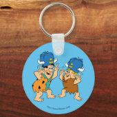 Die Steine | Fred & Barney Water Buffalos Schlüsselanhänger (Vorderseite)