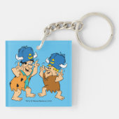 Die Steine | Fred & Barney Water Buffalos Schlüsselanhänger (Rückseite)