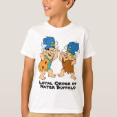 Die Steine | Fred & Barney Water Buffalos T-Shirt (Vorderseite)