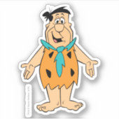 Die Steine | Fred Flintstone Aufkleber (Vorderseite)