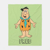 Die Steine | Fred Flintstone Fleecedecke (Vorderseite)