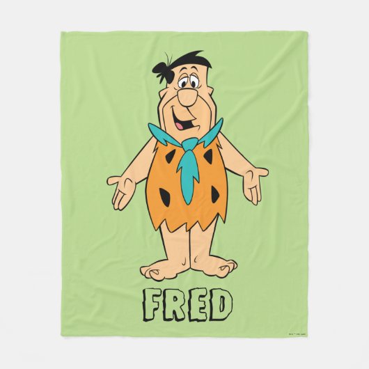 Die Steine | Fred Flintstone Fleecedecke (Vorderseite)