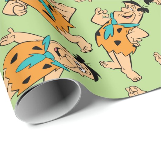Die Steine | Fred Flintstone Geschenkpapier (Rolleneckpunkt)