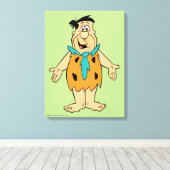 Die Steine | Fred Flintstone Leinwanddruck (Insitu (Holzboden))