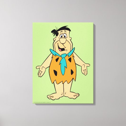 Die Steine | Fred Flintstone Leinwanddruck (Vorderseite)