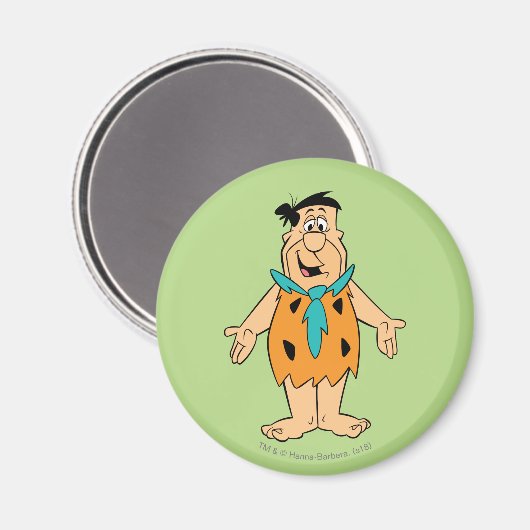 Die Steine | Fred Flintstone Magnet (Vorderseite/Rückseite)