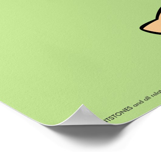 Die Steine | Fred Flintstone Poster (Ecke)