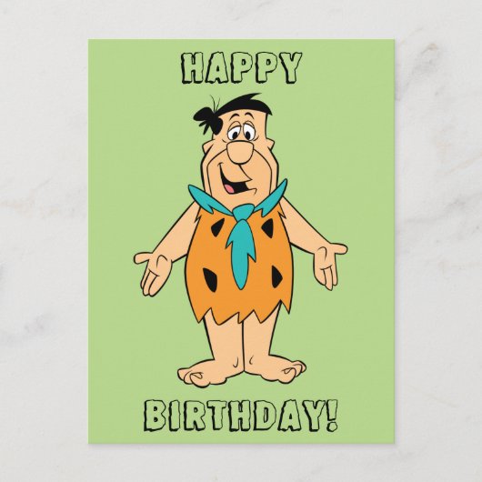 Die Steine | Fred Flintstone Postkarte (Vorderseite)