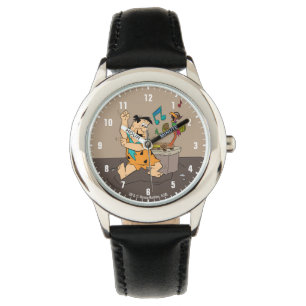 Die Steine Fred Flintstone Tanz Armbanduhr