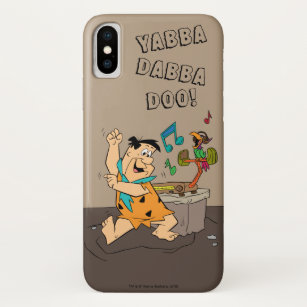 Die Steine   Fred Flintstone tanzen Case-Mate iPhone Hülle