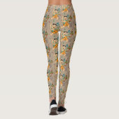 Die Steine | Fred Flintstone tanzen Leggings (Rückseite)